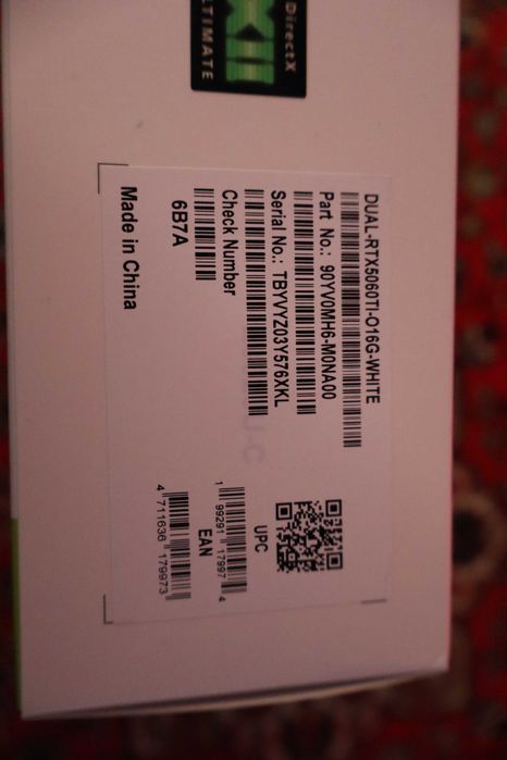 ASUS RTX 5060 Ti 16GB Ventus White Nou Sigilat
