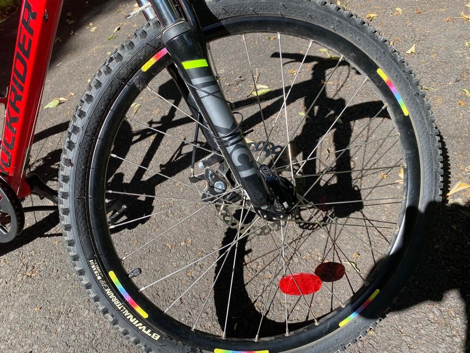 Bicicleta MTB Rockrider ST900 24” rosu, copii 9-12 ani