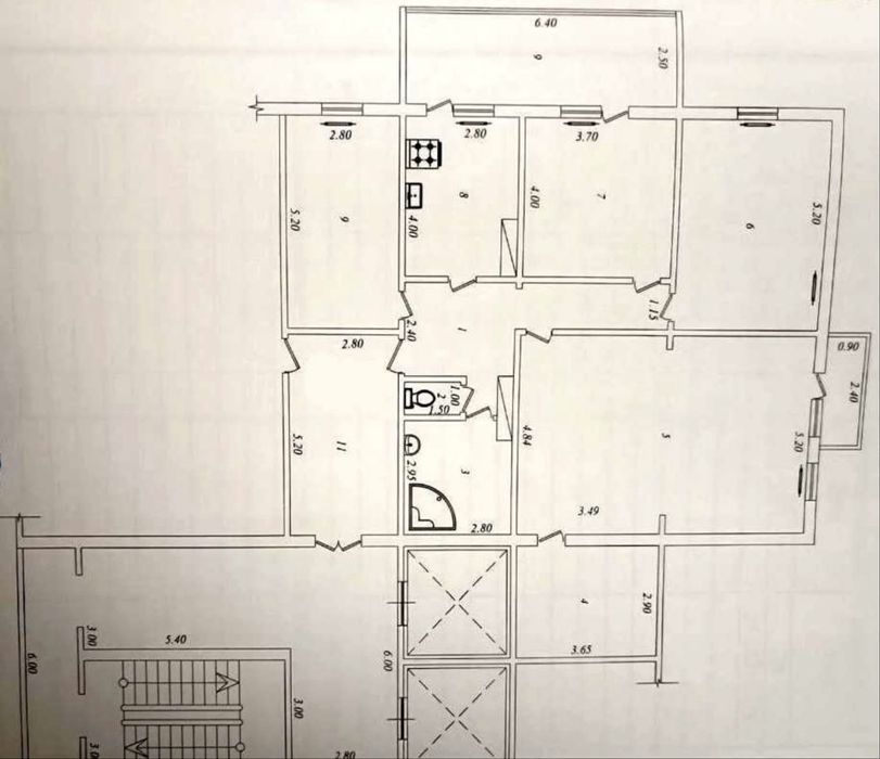 4-комн квартира 160м² с паркингом, Мирабад, Банковский дом
