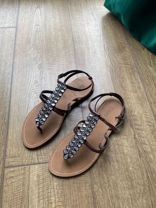 Sandale joase ENZO Angiolini mar. 6,5 (36-37), talpa piele, noi