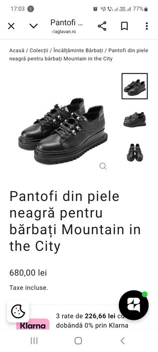 Pantofi piele naturala Mihaela Glavan
