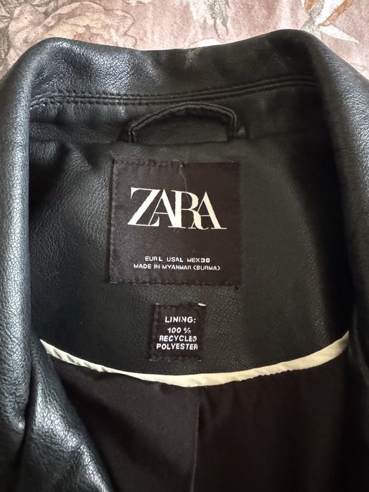 Geaca piele  dama Zara