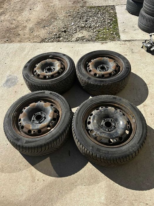 Set jante tabla cu anvelope 195/55R15 Fabia 2 / Polo v / pOLO 6R