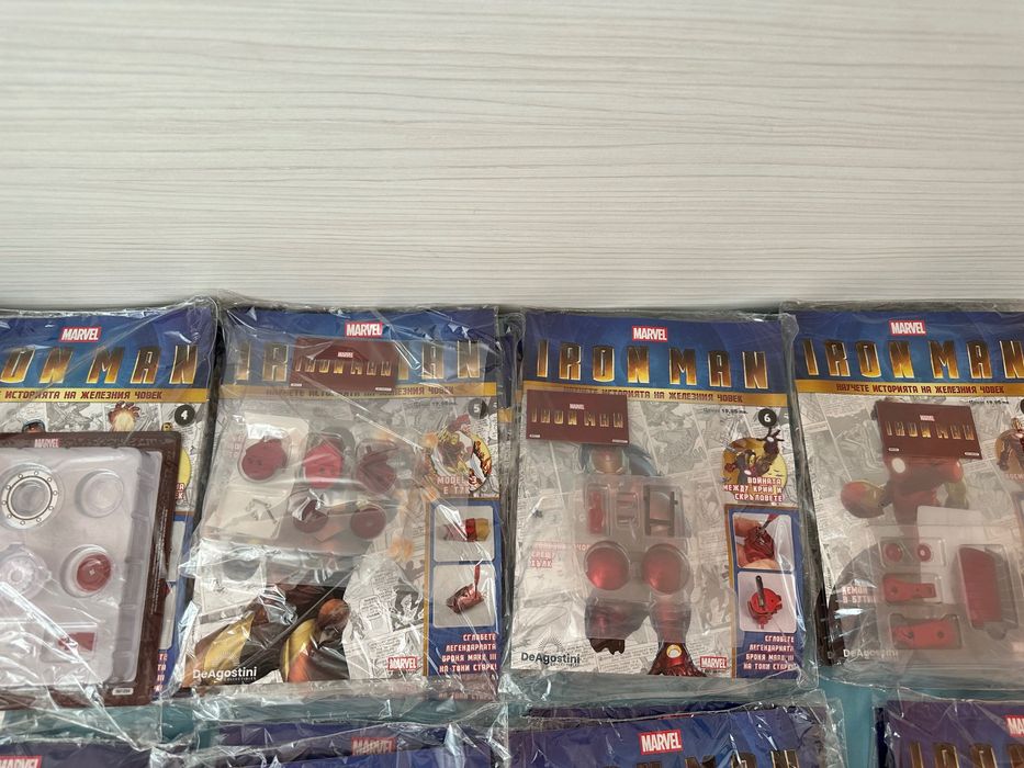 Iron Man от Deagostini. Два комплекта от 1 до 16 брой включително