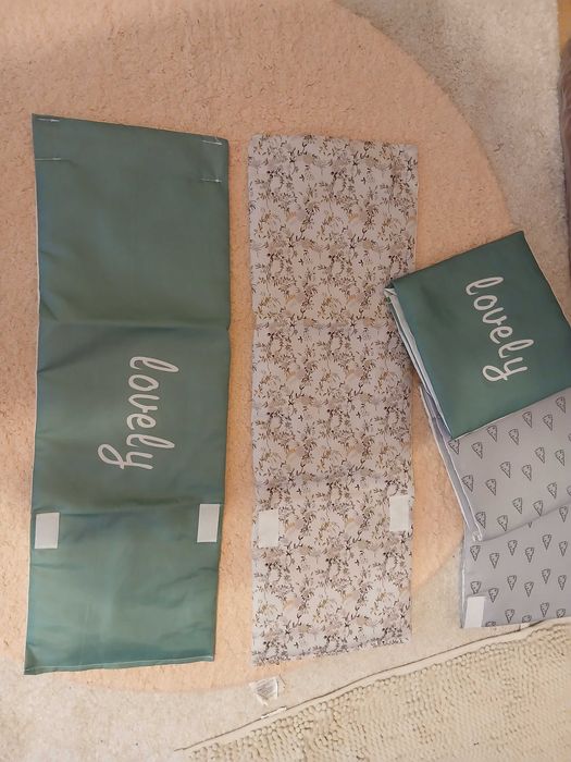 set 6 protectii pentru patut bebe