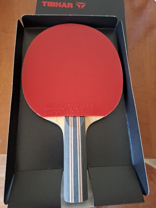 Paletă tenis de masă Bernadette Szocs Signiture 1 cu fețe Tibhar MX-P, Nittaku  Hammond Z2 (Butterfly, Dignics, Tenergy)