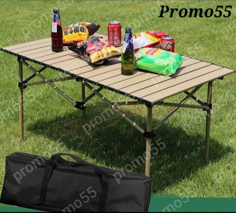 Преносима Сгъваема Маса в Калъф Три Размера за Къмпинг, Пикник,Барбекю