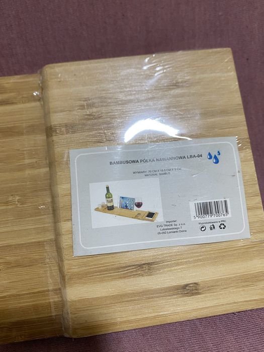 Suport pentru baie , cada din bambus , relaxare