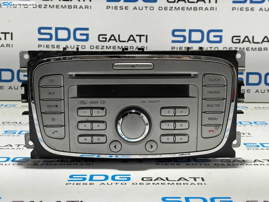 Radio CD Player cu Aux Auxiliar 6000 CD Ford Focus 2 2004 - 2010 Cod 7S7T-18C815-AB [L2927]