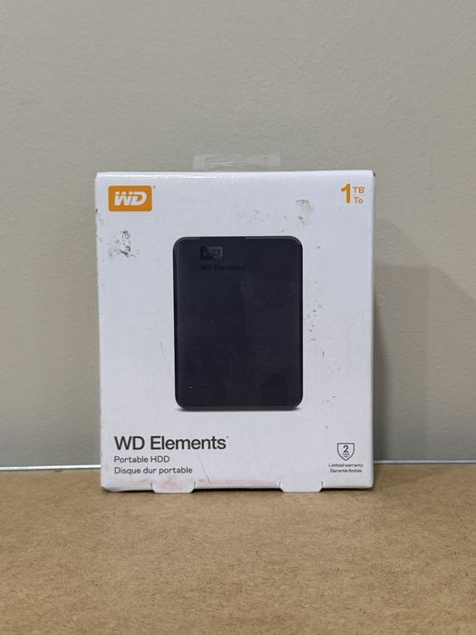 HDD extern WD Elements Portable, 1TB, 2.5", USB 3.0, Negru / Nou