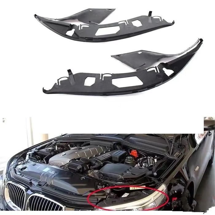 Уплътнения BMW E60 E61 вежди фарове капаци крушки лайсна вежди бмв е60