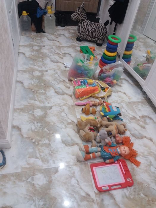 Мягкие игрушки кубики 2000 ослик резиновый 4500