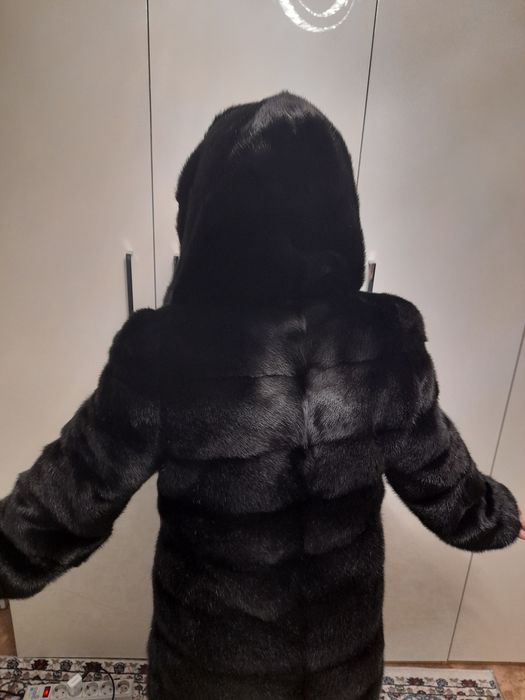 Норковая шуба "Чёрный бриллиант"