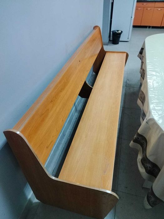 Деревянные скамейки со спинкой б/у