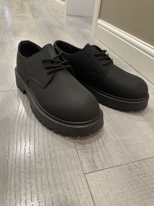 Мужские кожзам туфли ботинки