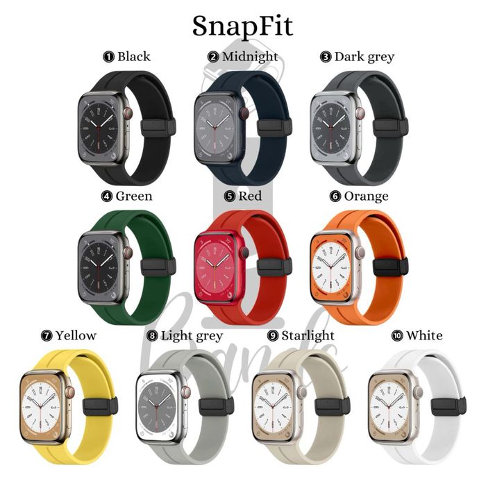 Силиконови каишки с магнит за Apple Watch ULTRA/SE/11/10/9/8/7/6/5/4