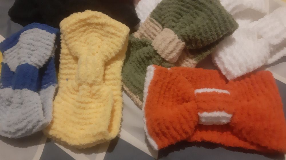 Ръчно плетени ленти за коса