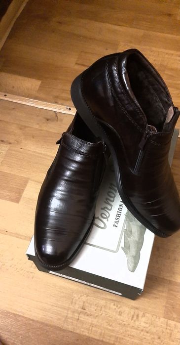 Полусапоги натур.кожа,мех