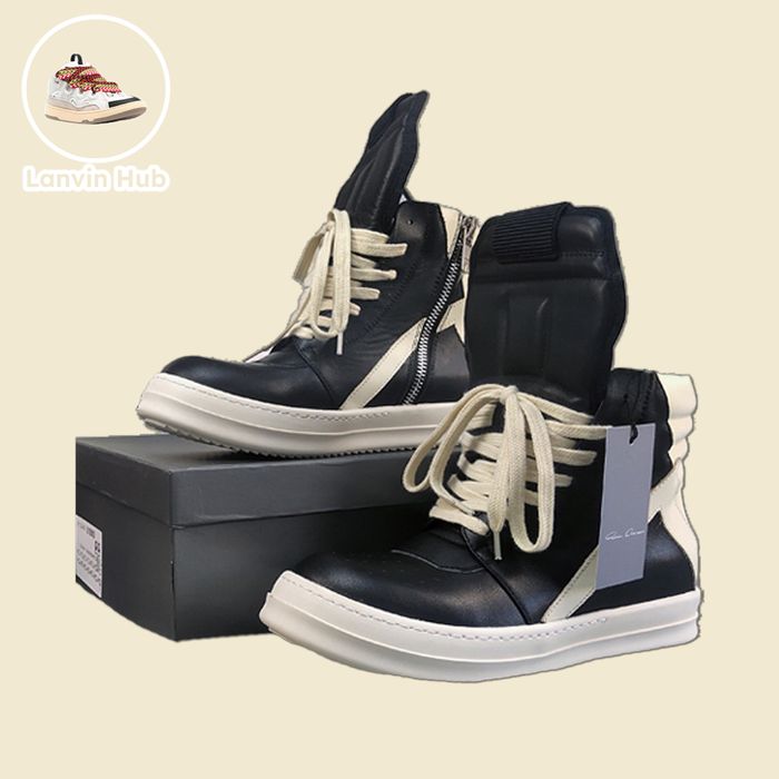 Rick Owens Geobaskets - Jumbo Lace, Black, White