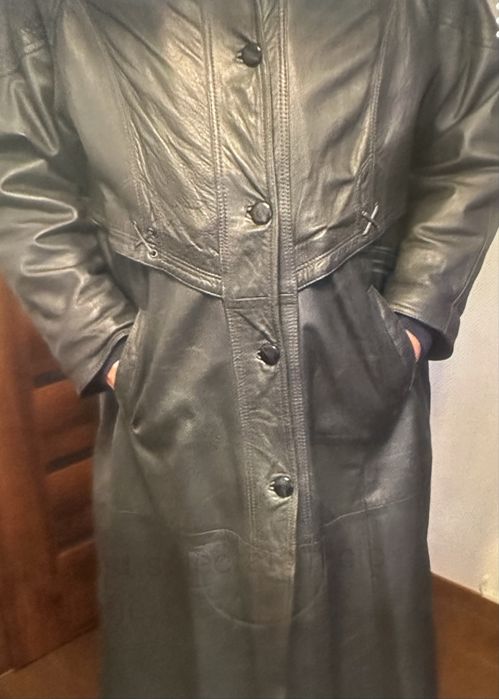 Haina piele lunga masura L-XL