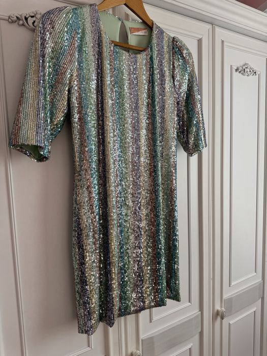 Рокля Lumina ,zara,guess с пайети официални