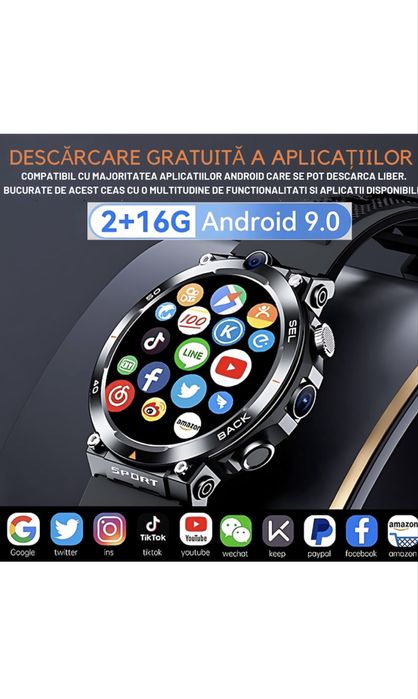 Ceas Smartwatch 4G LTE SIM Watch Phone Medeyatech™