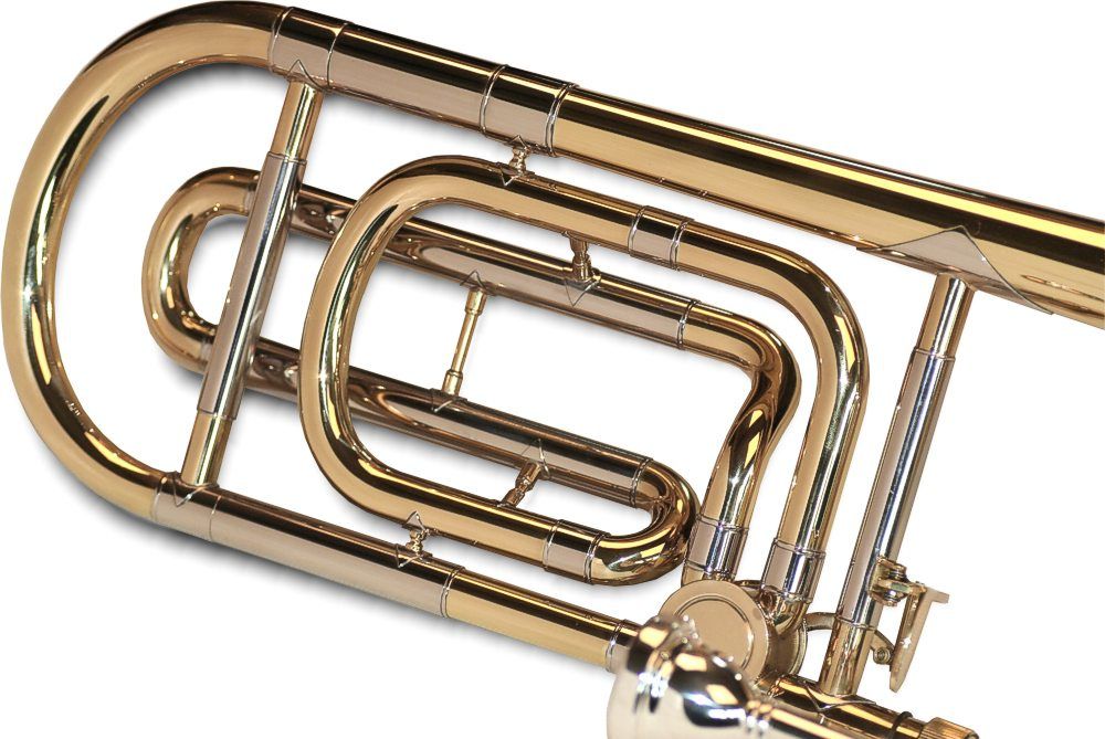 Trombon Bb Tenor Quartventil atasament Fa Karl Glaser Auriu