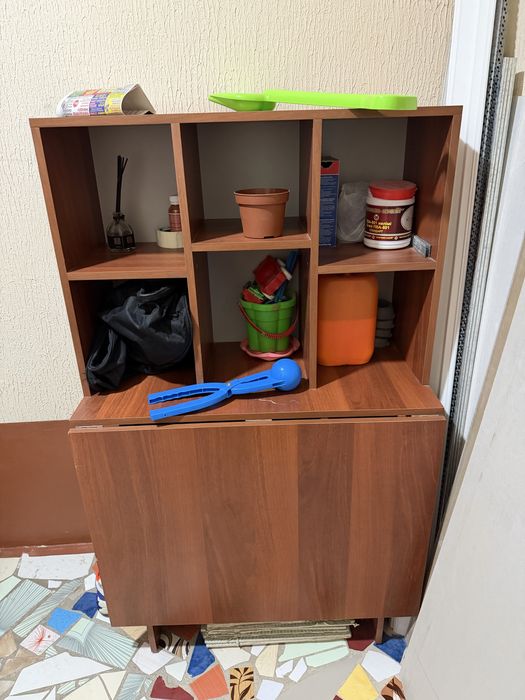 Стол-шкаф трансформер,кафель 60 на 60