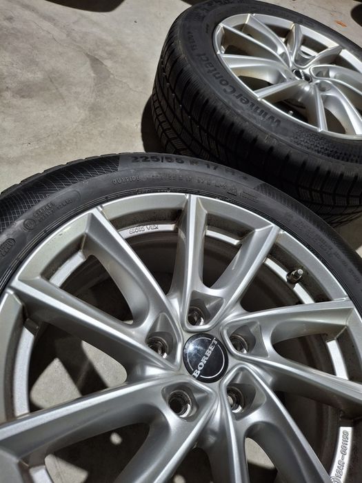 Set jante 225 55 r17  + anvelope iarnă Continental