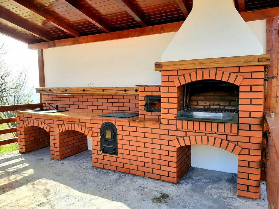 Cărămidă aparentă roșie pentru grătar - cuptor -