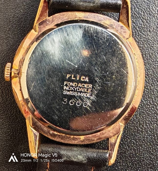 Ceas de colectie FLICA SWISS MADE , VINTAGE , anii 1950-1960 , 17 Jewels,, 35 mm