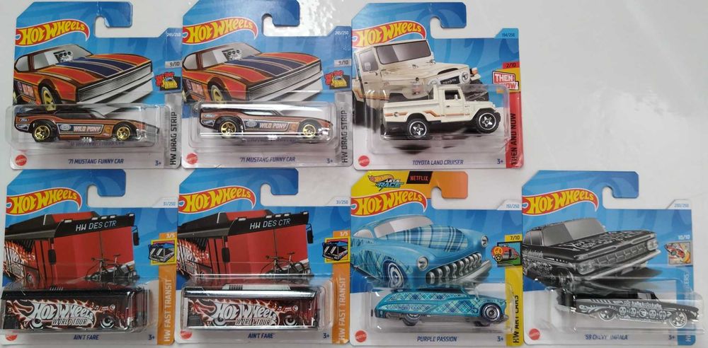 Метални колички Hot Wheels и Matchbox 1:64