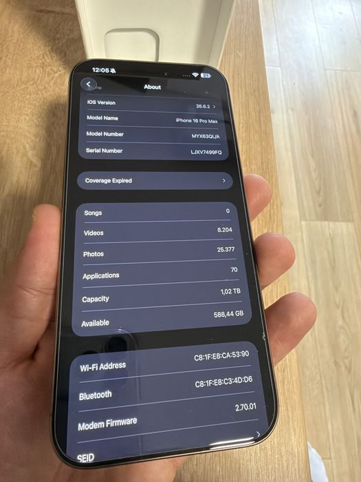 Iphone 16 Pro Max, 1TB