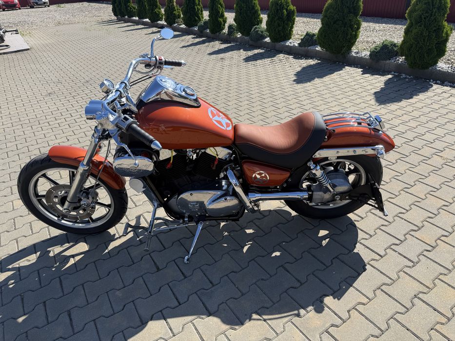 KAWASAKI VN 1500 VULCAN BOBBER+CHOPPER CUSTOM EFECTUAT IN GERMANIA unicat+totul este nou 13.000 km reali cu facturi+toate modificarile sunt omologate
