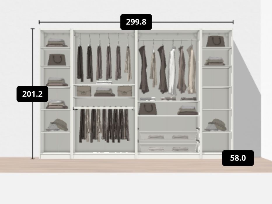 Dressing ikea 300x200x60