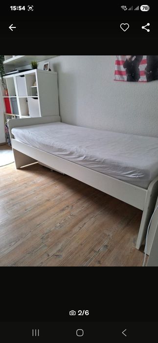 Pat 0.90.X.2000 model IKeia ca si nou complet cu saltea