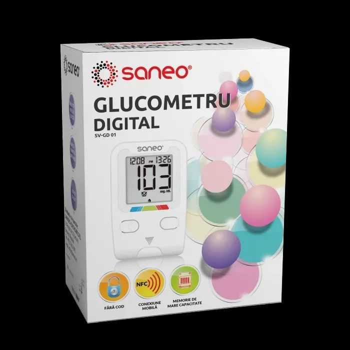 Glucometru fără cod, memorie mare capacitate măsurare precisă glicemie