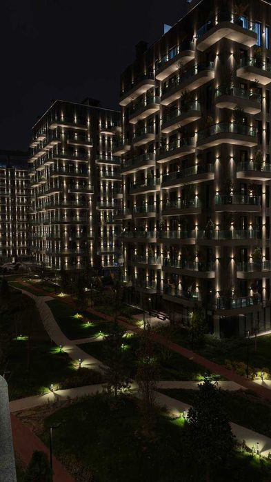 Своя квартира с видом во двор в ЖК Parkwood, 42кв+балкон (коробка)