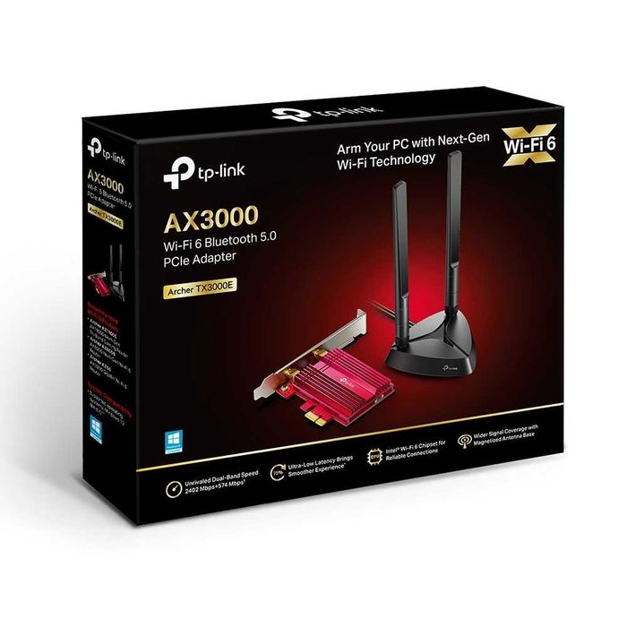 Wi-Fi адаптер PCI - TP-LINK Archer TX3000E (AX3000mbps)