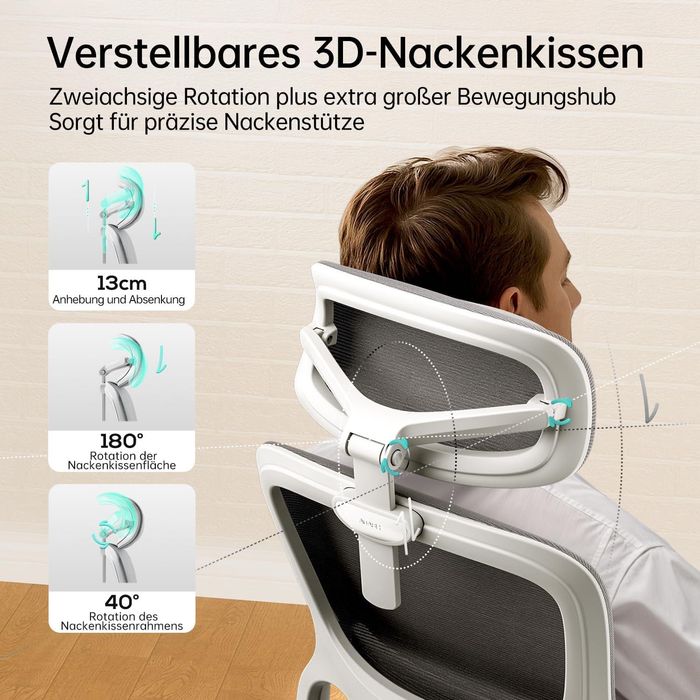 Scaun birou ergonomic HBADA E2 Pro cu Footrest Nou