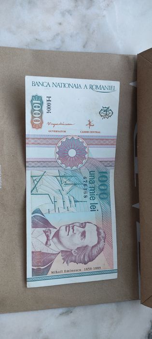 Bancnotă 1000 lei M.Eminescu
