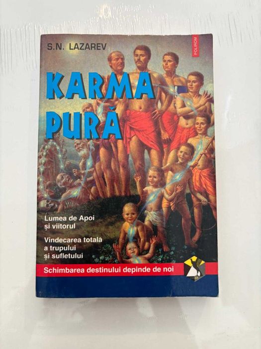 S N Lazarev carte, volum rar  Karma pură Polirom Hexagon 1998  filozofie