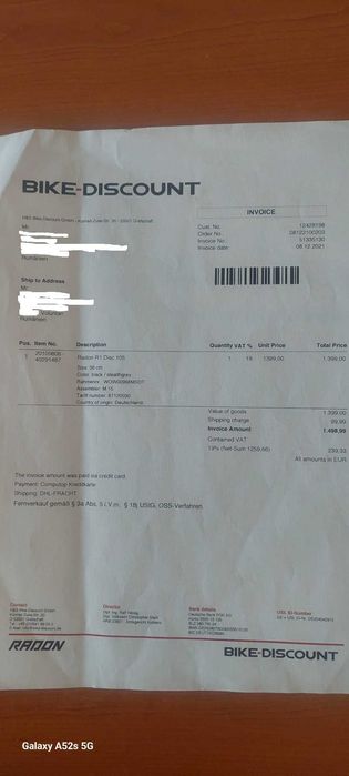 Bicicleta SoseaRadon R1, disc, 105 marime 56