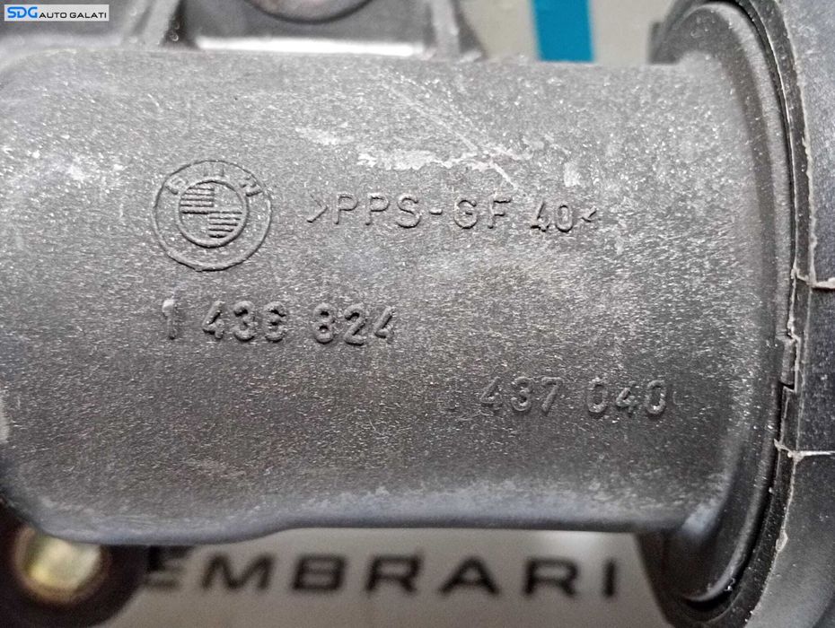 Corp Carcasa Suport Termostat Apa cu Furtun Conducta BMW X3 E83 2003 - 2010 Cod 1436824 5482010 5447271 5385296 [M4805]