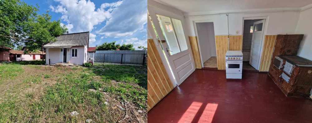 2 case, încălzire cu gaz, garaj, pivniță din piatră pe sol