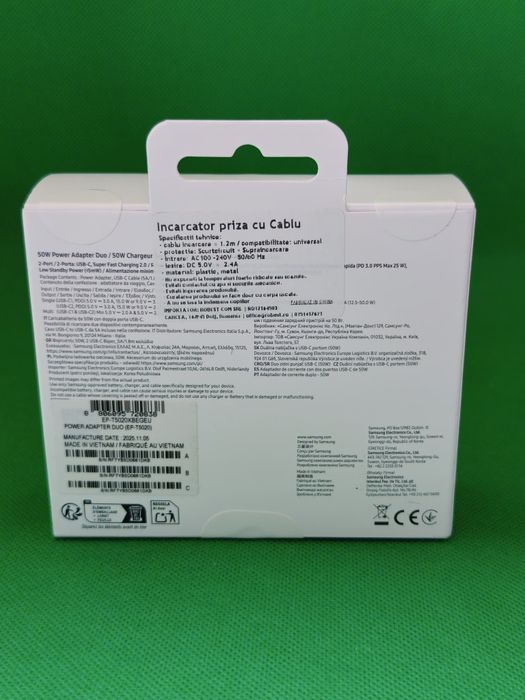 Incarctor + Cablu Original Samsung 50W