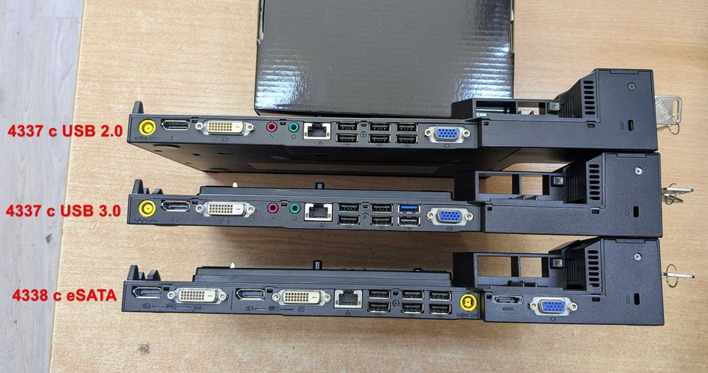 Докинг станция Lenovo 4337 / 4338 ThinkPad Dock Series 3 + ключовe