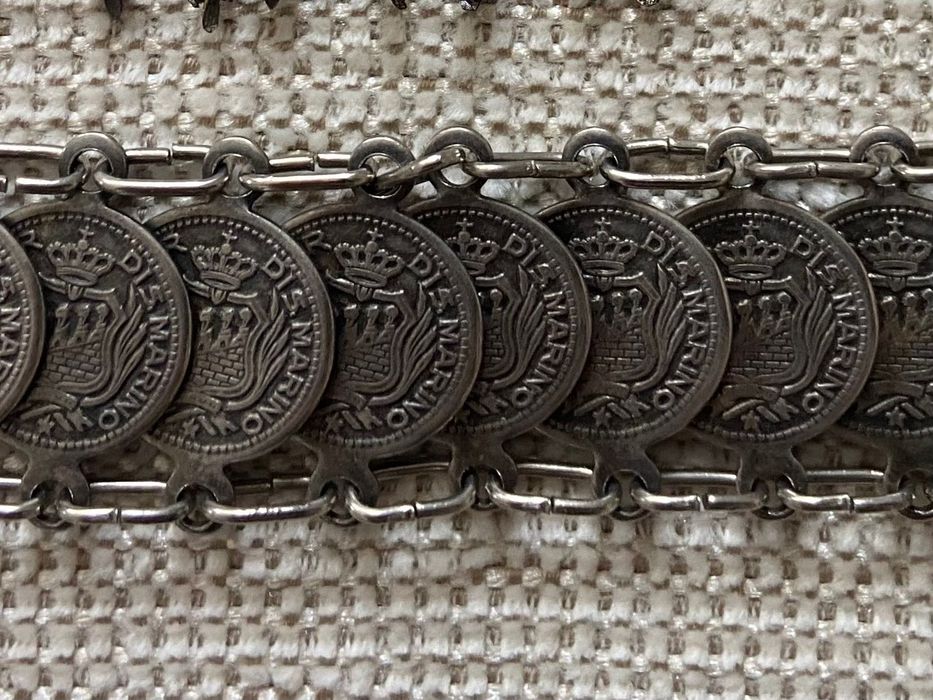 Стилни старинни брошка и гривнa/метал отлична изработка