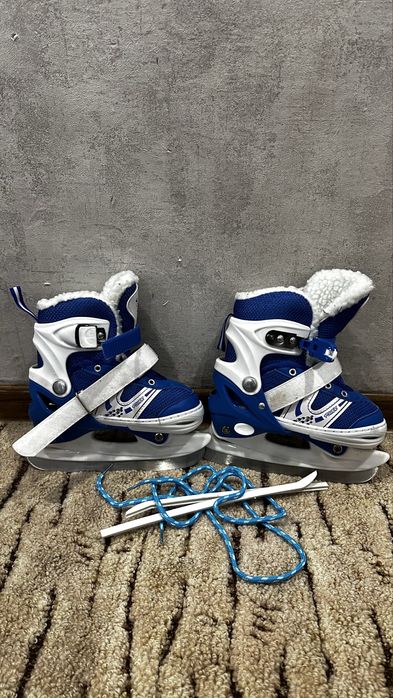 Коньки детмкие синие