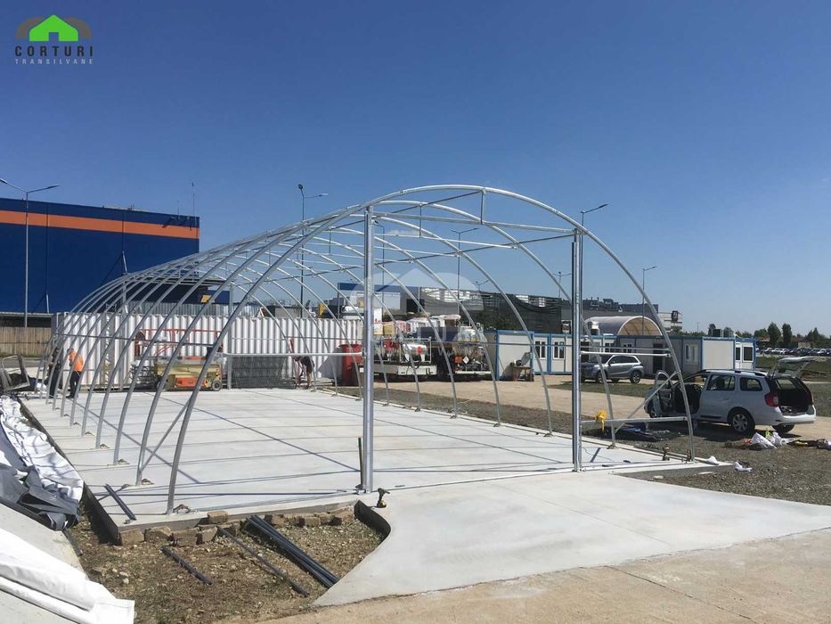 Cort industrial semirotund.